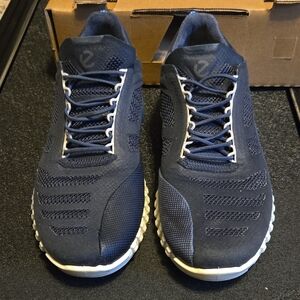 ECCO S.T.1 Men's Navy Blue Mesh Low Top Athletic Sneakers 221PF50026